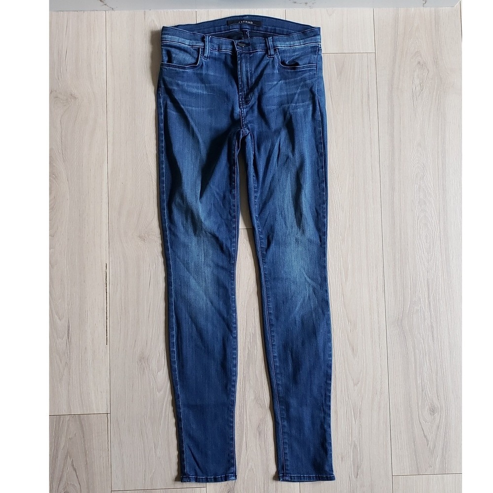 J Brand Jeans Womens 27 Super Skinny Jeans Blue Suspense Dark Wash Stretch Denim